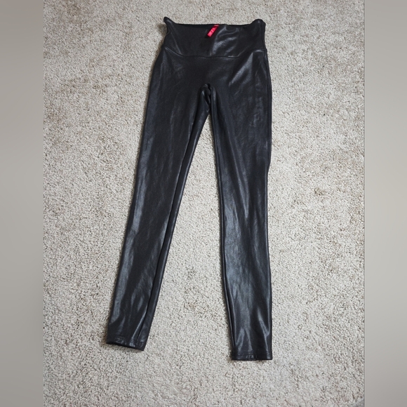Spanx Faux Leather Leggings for Women, Size M - Black - Picture 3 of 9
